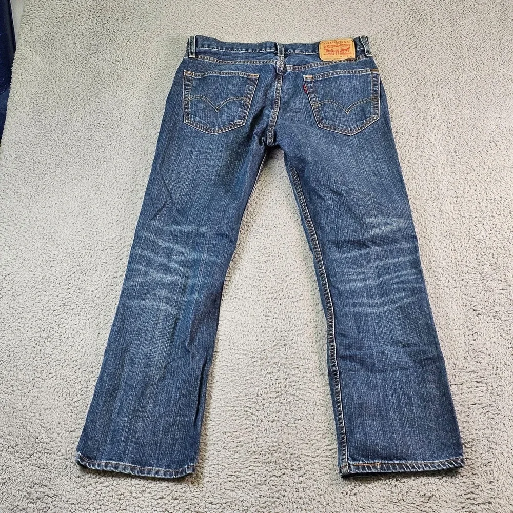 Levis 527 Jeans Mens 32x30 Blue Bootcut Denim Medium Wash Casual Pants
